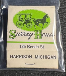 Surrey House (Harrison District Library) - Matchbook